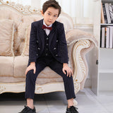 Boys' suit three piece set (coat, vest, pants)